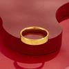 Gold-Plated Titanium Steel Ring: High-Color Retention, Smooth Surface, Fashionable Band for Men and Women