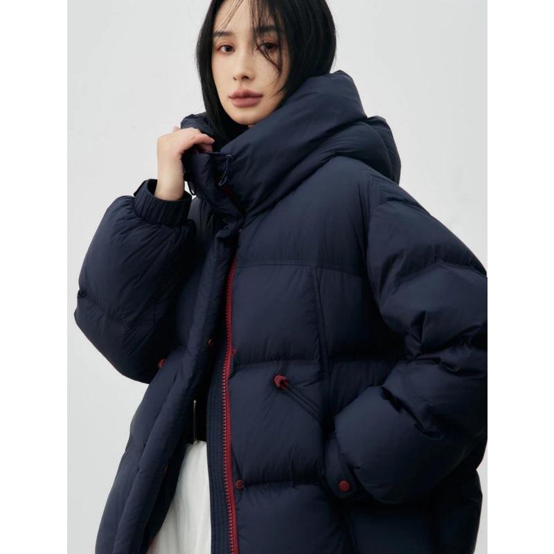 Winter New Hooded Short Cotton Coat for Women, Light Luxury Cloud-like Puff Design Thickened Jacket
