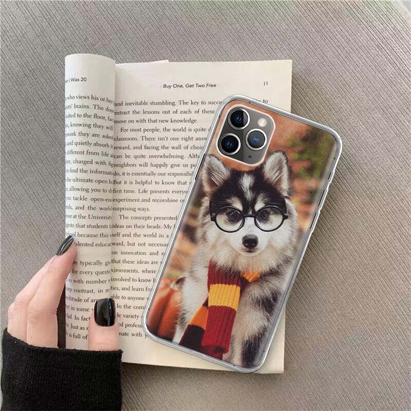 Siberian Husky Sled Dog Phone For Apple Iphone 12 13 Mini 15 Pro Max 11 Pro 14 Plus 16 Pro Max 16E Case Shell Cover Clear TPU P