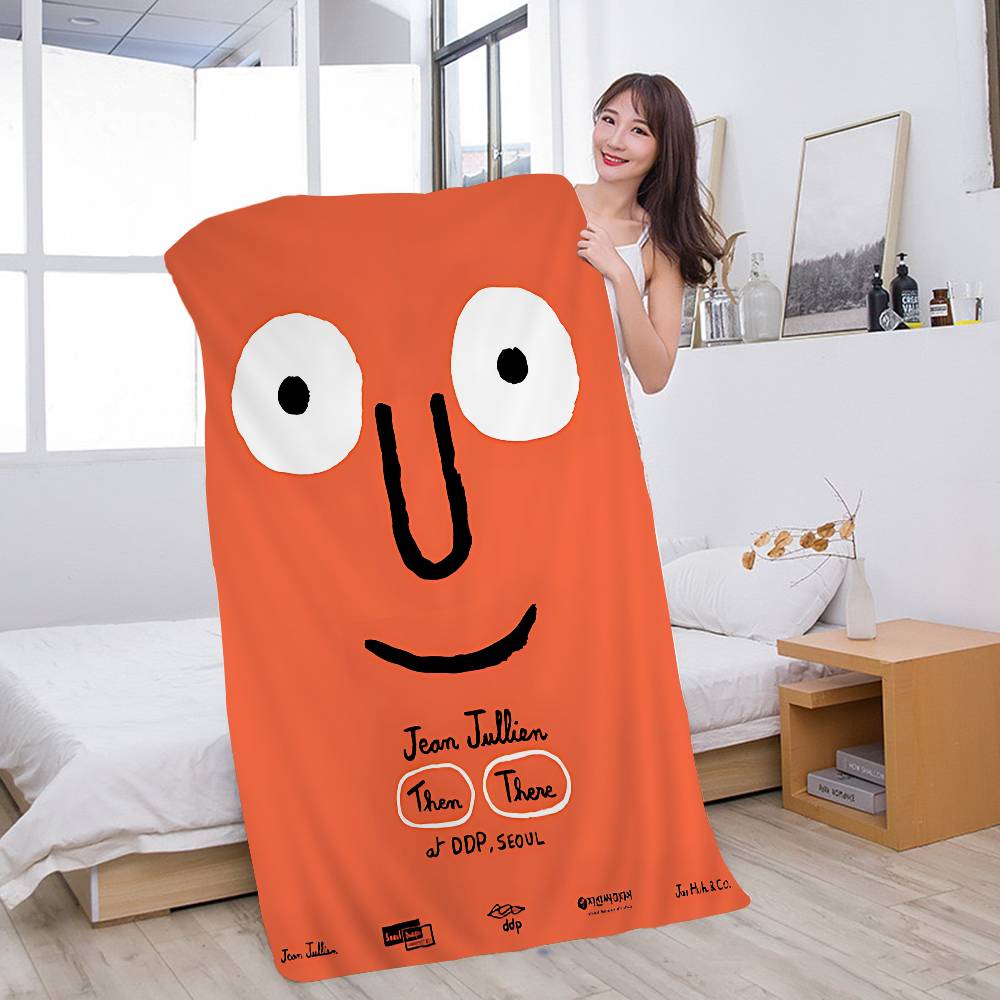 French Illustrator J-Jean Art Jullien Microfiber Blanket Quick Drying Beach Towels Oversized Printing Super Absorbent Pool