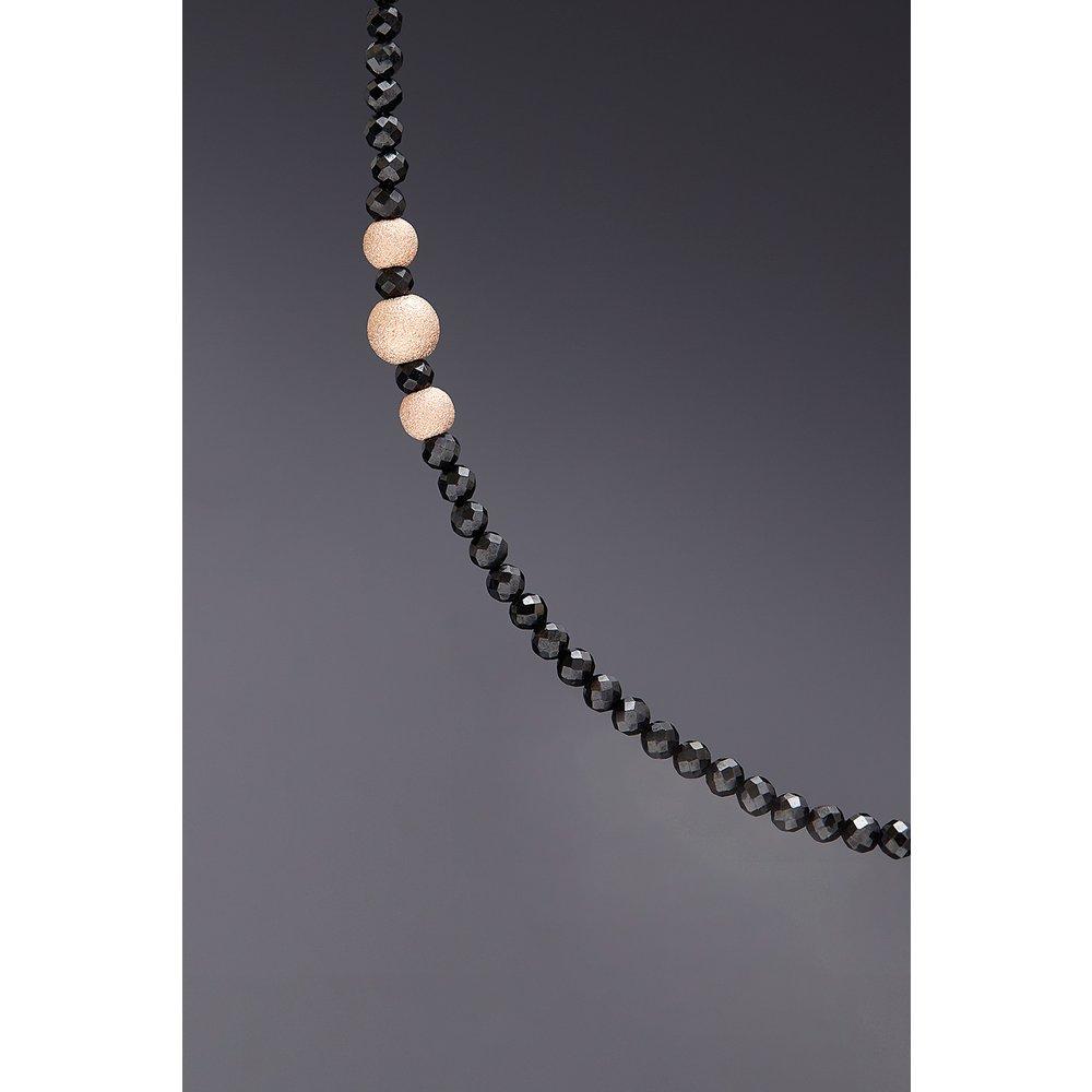 [Hazina] Invisible_2Mm Black Spinel Necklace