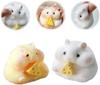 Toys, Toys Kids  Childrens 2PCS Cute Soft Hamster Squishy 3inch Stress Relief Squeeze Fidget for Adults, Party Favors Pinch Family