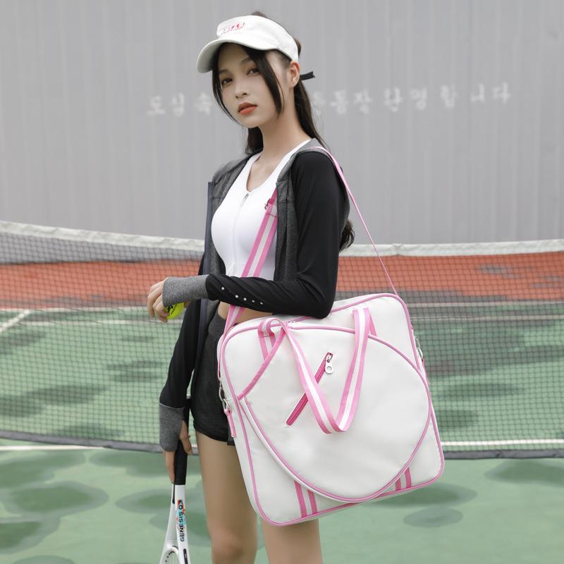 Korean Style Multifunctional Tennis & Badminton Racket Bag for Men and Women - Handheld, Shoulder, and Crossbody Options