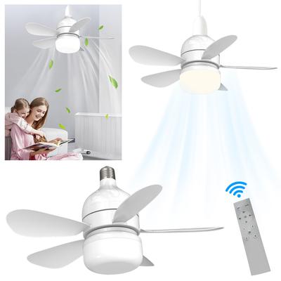 Moderner Deckenventilator mit LED-Licht, Fernbedienung, 30 W, leiser kleiner Deckenventilator für Küche, Schlafzimmer, Esszimmer, Wohnzimmer, 86 V-265 V