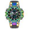 SMAEL Electronic Watch 8027 Colorful Alloy Watch Men's Outdoor Sports Waterproof Multi functional