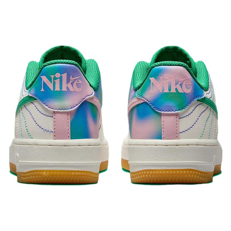 New Nike Air Force 1 Low LV8 3 Heel Stitch Sail Stadium Green GS FJ7540-100