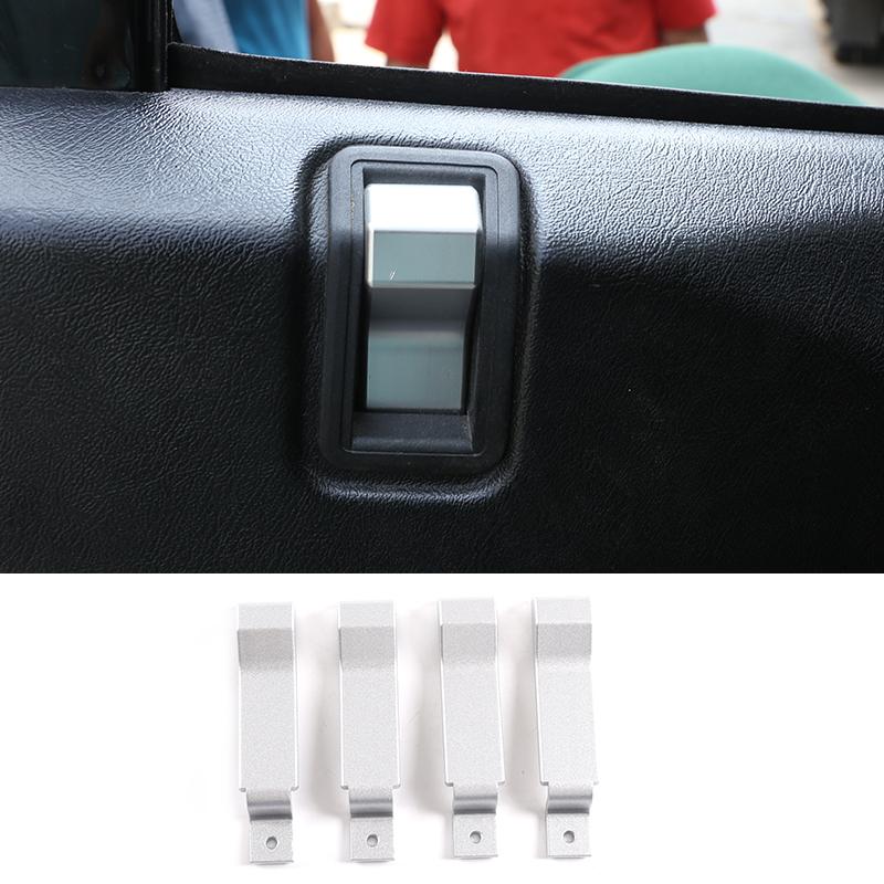 For Land Rover Defender 90 110 130 2004-18 Aluminum Alloy Car Internal Door Latch Outside Frame Handle Cover Trim Car Accessorie