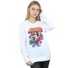 DC Comics Womens/Ladies Super Powers Neon Floral Sweatshirt