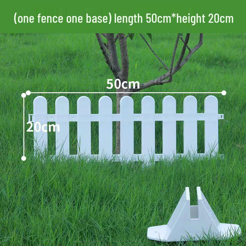 White PVC Fence: Indoor/Outdoor Garden Barrier and Decorative Guardrail