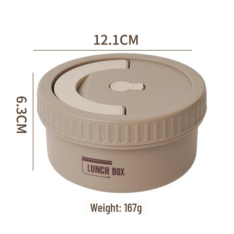 Ланч-бокс из нержавеющей стали 304 пригодный для разогрева в микроволновой печи Симпатичный утепленный дизайн для студентов и детей 798₽