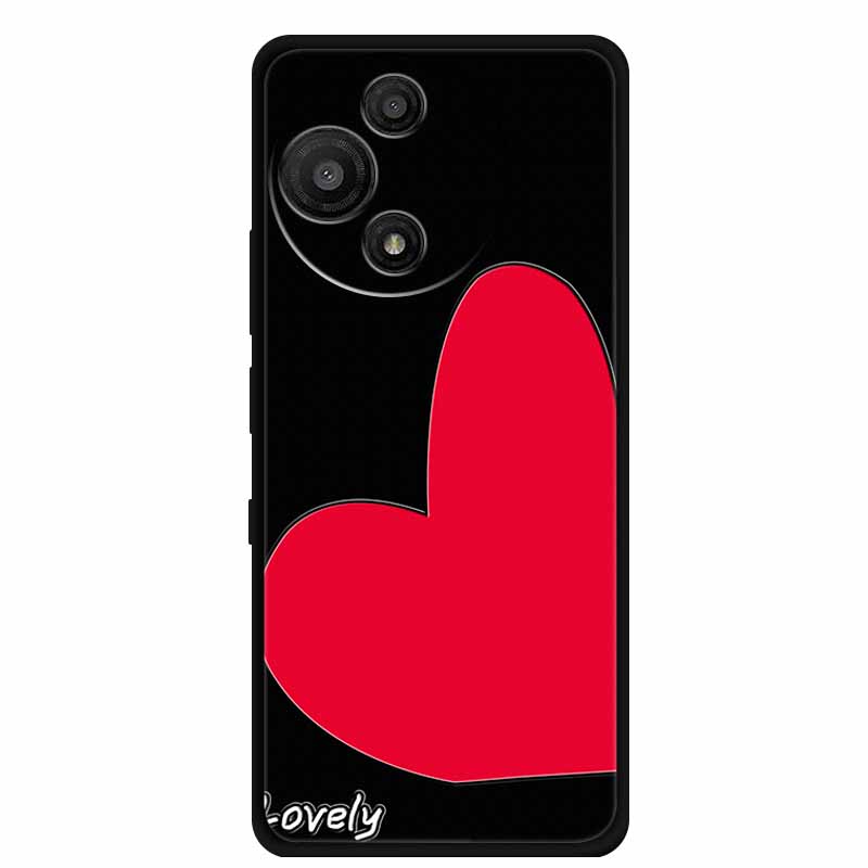 For TCL 60 SE Nxtpaper Case 3D Emboss Relief Flowers Black TPU Silicone Soft Back Cover Cases For TCL 60R Case 6.7" Fundas Bag