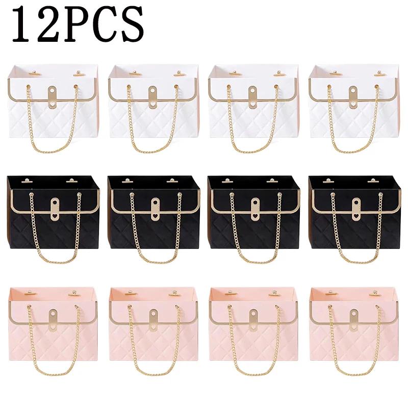 Flower Box Rose Packaging Box Portable Valentine's Day Birthday Party Gifts Wrapping Paper Bag Gift Box Candy Cake Flower Shop