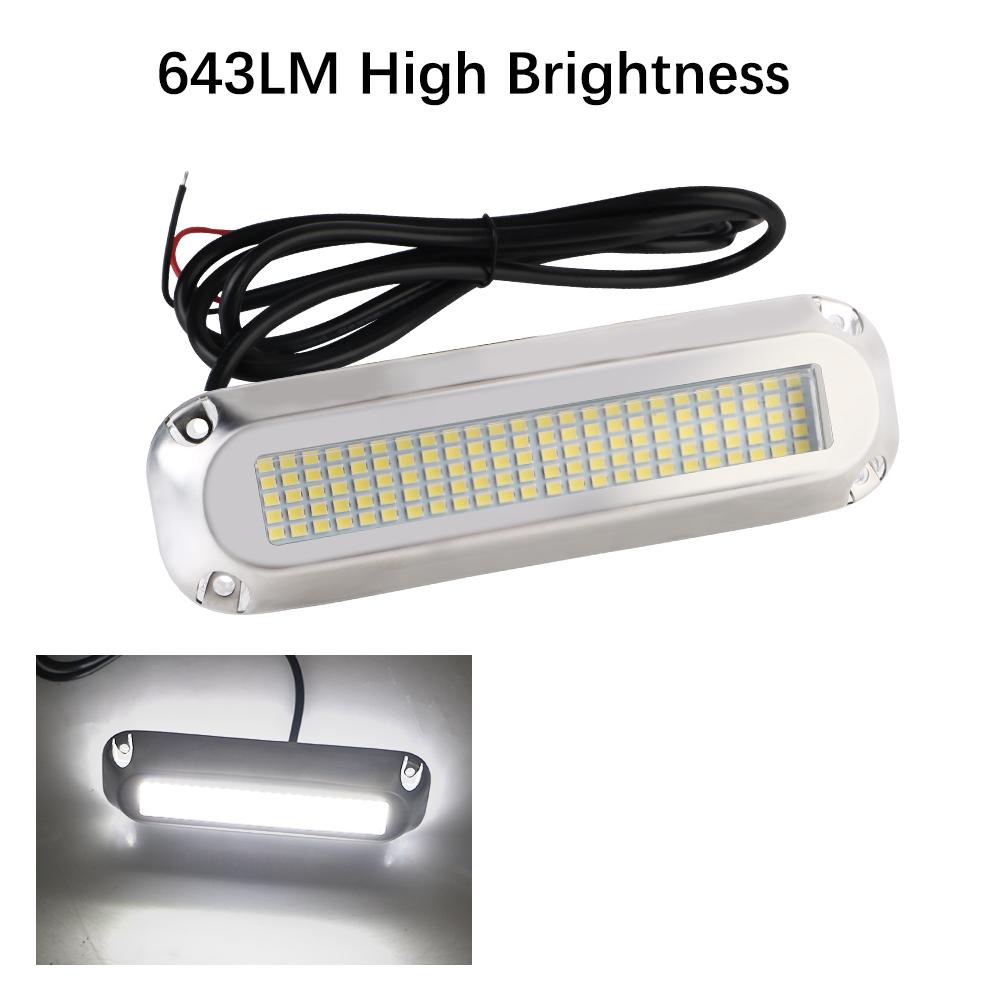 120 LED 60W Underwater Pontoon Transom Lamp Underwater Illumination 10V-30V For Marine Ship Yacht Boat Transom Light
