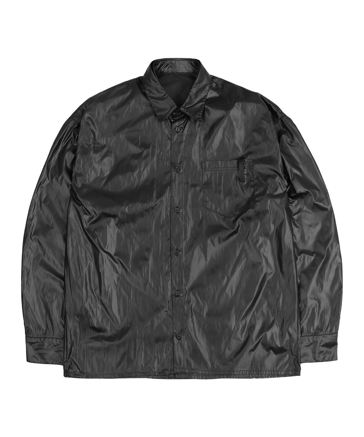 Oy Layered Panel Logo Shirt - Black Black/One Size