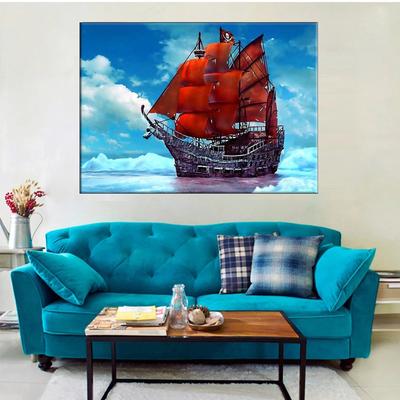 Pittura diamante 5D fai da te barca a vela punto croce set ricamo diamante pieno mosaico arte immagine di strass decorazione regalo