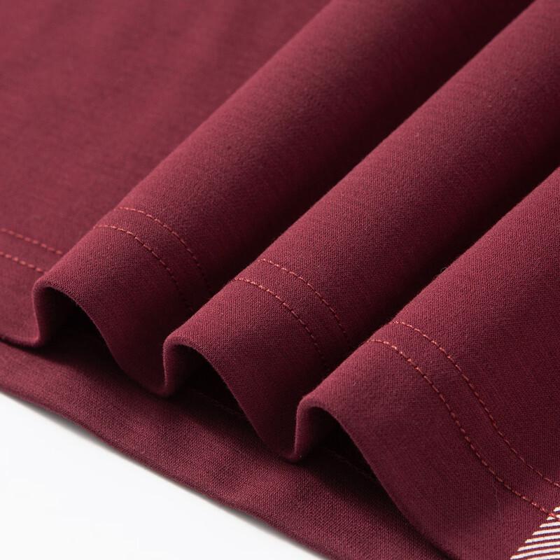 MONTAGUT Men's Cashmere Blend Round Neck Long Sleeve T-Shirt
