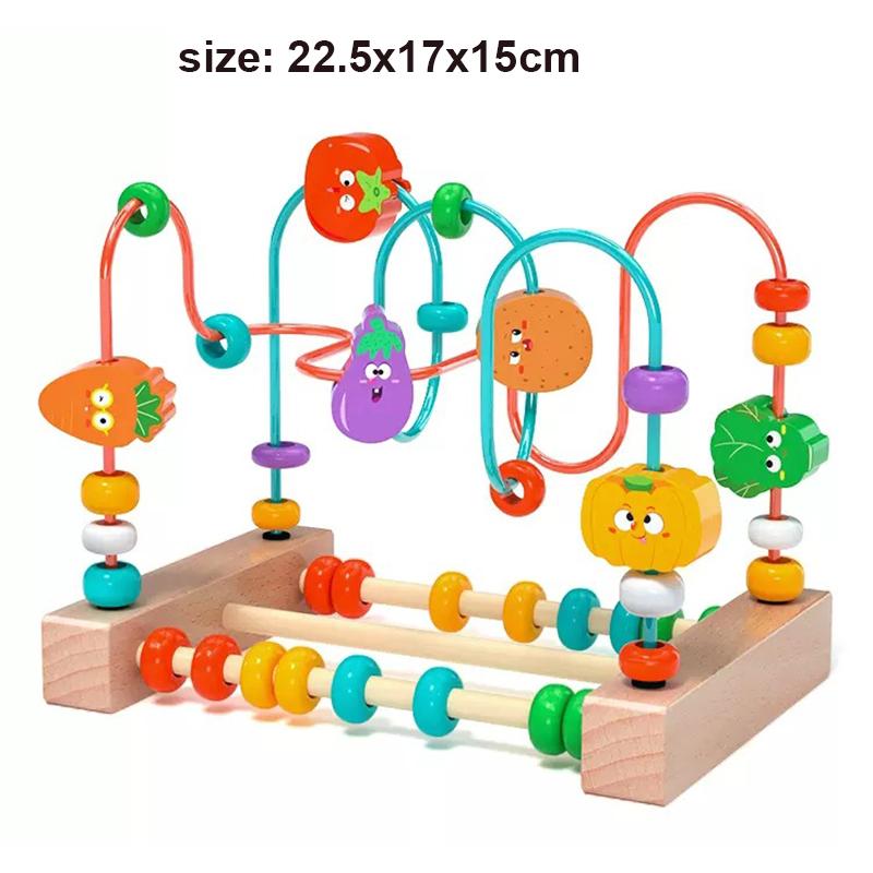 First-Class Montessori Premium-Quality Baby Play Sets Premium-Quality Wooden Roller Top-Grade Coaster Superior-Grade Bead Premium-Quality Maze