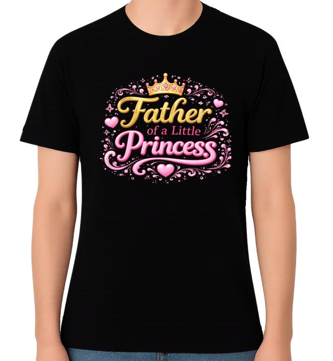 Father of a Little Princess Father T-Shirt Dad Pride Gift Tee S разноцветный