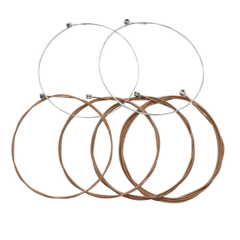 6Pcs/pack Folk Guitar String, Steel Core Guitar Strings Set Practice Replacement