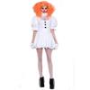 Halloween Ghost Doll Clown Return Night Costume Adult Performance Costume Pure White Dress Set