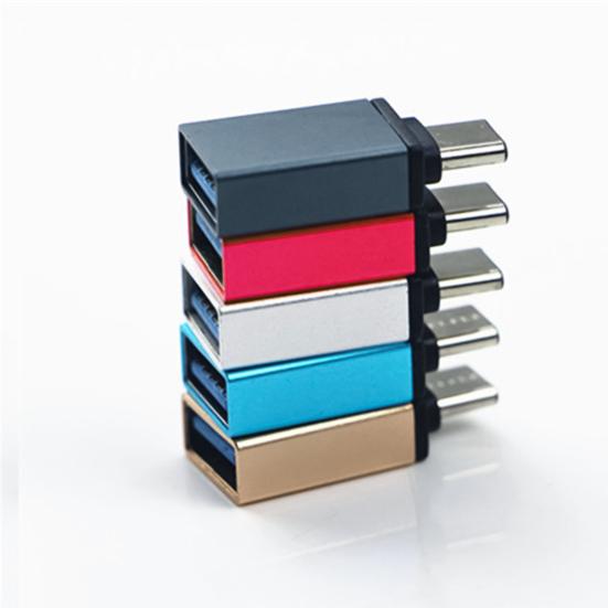 2 Stück USB3.0 Konverter Stabile Ausgabe Verdickte Schnelle Übertragungsschnittstelle OTG USB auf Typ-C