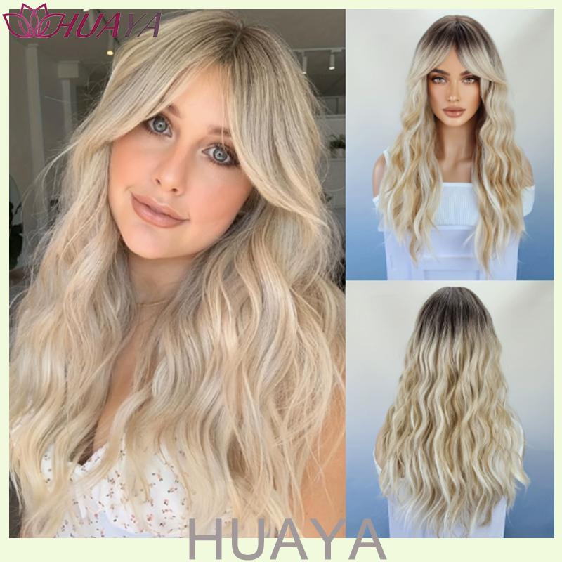 Halloween Cosplay Mint Green Long Wig Heat Resistant Synthetic Fiber Natural Straight Layered Hair Wigs For Girls
