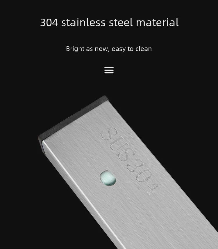 304 Stainless Steel Wall-Mounted Magnetic Knife Rack - Punch-Free Installation