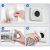 Exhaust Adapter Dryer Vent Connector Home Dryer Installation All Necessary Hardware Included Double-layer Aluminum Foil Hose