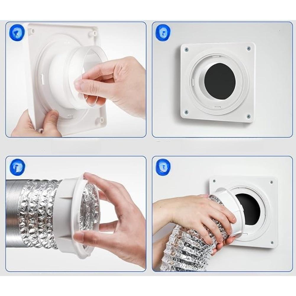 Exhaust Adapter Dryer Vent Connector Home Dryer Installation All Necessary Hardware Included Double-layer Aluminum Foil Hose