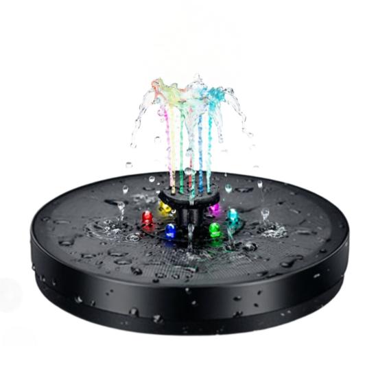 

Solar Floating Bath Fountain with Colorful LED Lights Rechargeable Bathtub Water Sprinkler for Kids Automatic Operation Bath Tub Fountain for Pool Tub 16cm