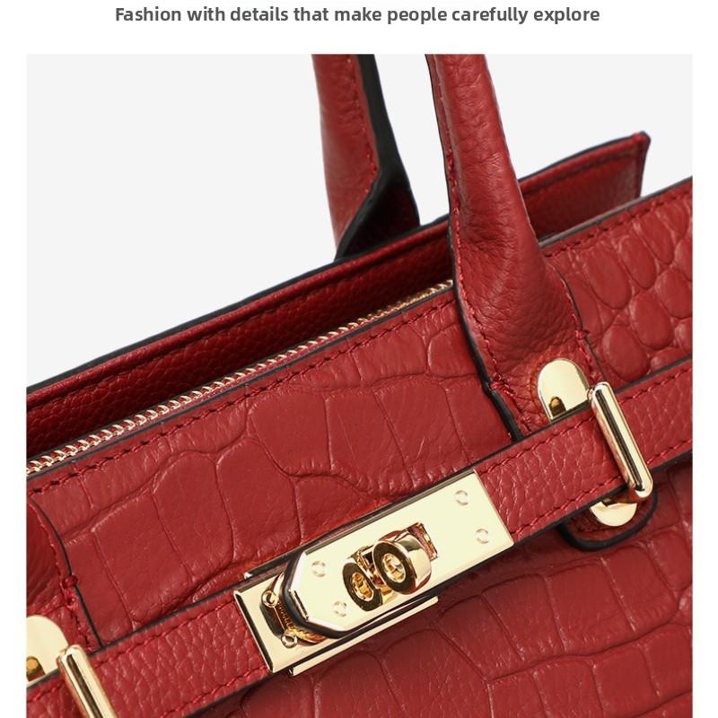 Women's Bag Versatile Bag Large Capacity Middle-aged Women's Leather Handbag