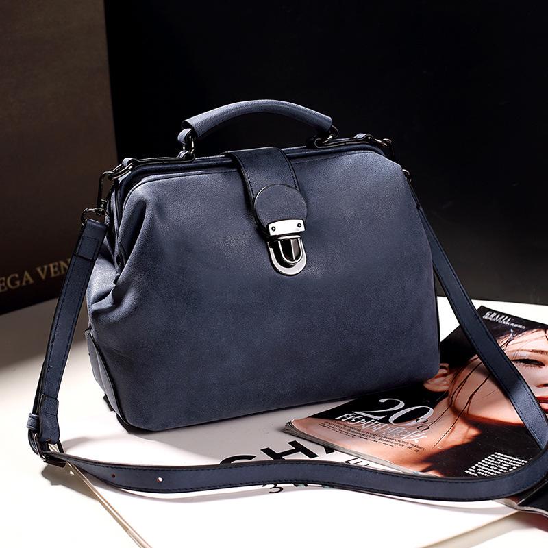 Korean Style 2024 Women's Frosted Retro Handbag - Versatile Shoulder Bag for Ladies