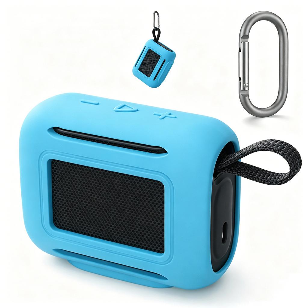 For JBL GO 5 Speaker Silicone Case Travel Carrying Pouch Scratch-Resistant Carrying Case Anti-drop Speaker Case Cover Sleeve