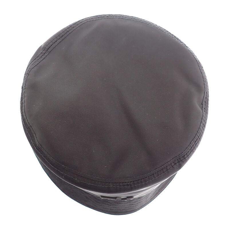 Prada 2HC137_2DRT_F0002 L Hat Black Nylon Mens