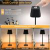 Kabellose LED-Schreibtischlampe, kabelloser Touch-Nachttisch, einstellbare Farbtemperatur, wiederaufladbare, batteriebetriebene kleine Tischlampe