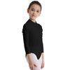 Kids Girls Long Sleeves Bodysuit Turtlencek Hollow Out Back Ballet Dance Gymnastic Leotard Jumpsuit Dancewear