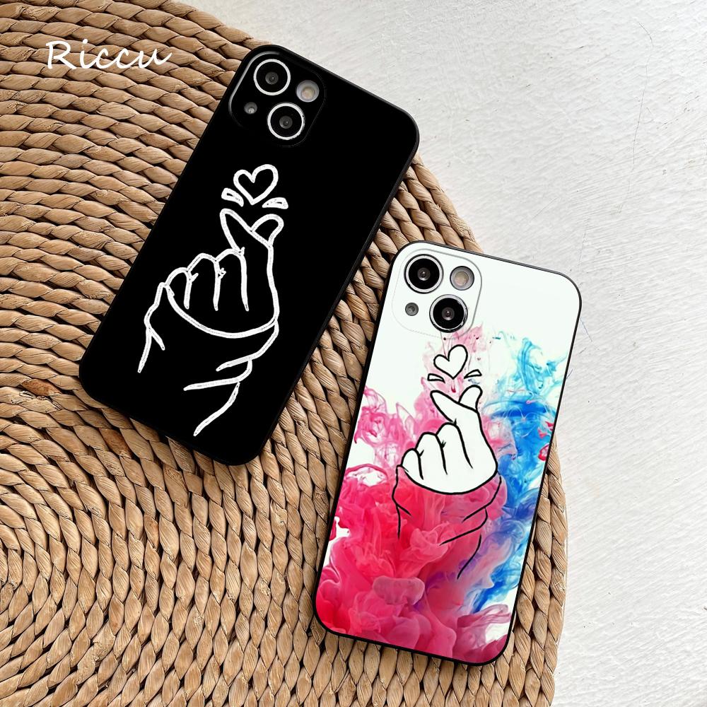 FOR IPhone 14 Fingertip Love Phone Case 14 11 12 Pro 8 7 14 Plus X Pro 14 MAX 13 MINI XR XS Iphone 14 13 Soft Phone Covers
