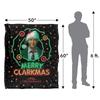 National Lampoon's Christmas Vacation Merry Clarkmas Headshot Blanket