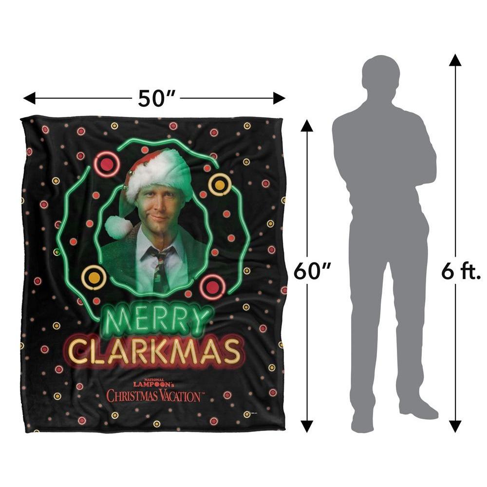 National Lampoon's Christmas Vacation Merry Clarkmas Headshot Blanket