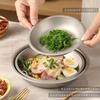 Palumbine Titanium Plate, Camping Plate, Diameter 14cm, Lightweight, Direct Fire,