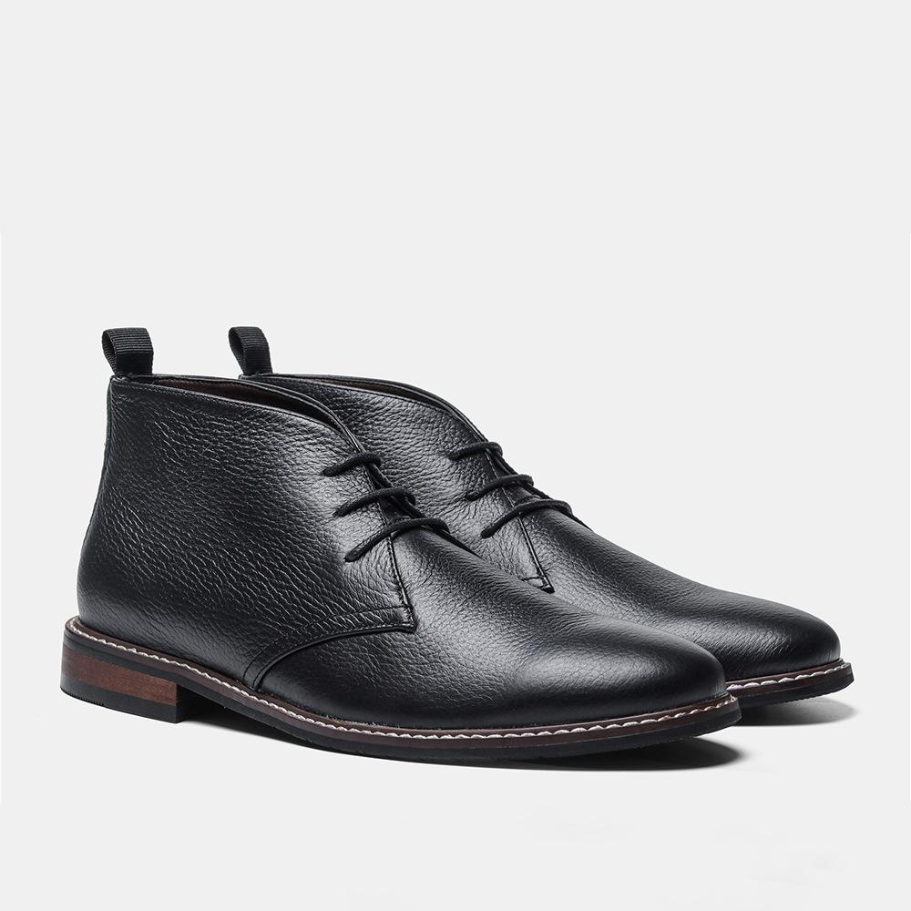 Men's Boots Genuine Leather Men's Ankle Boots Brand Quality Chelsea Boots for Men