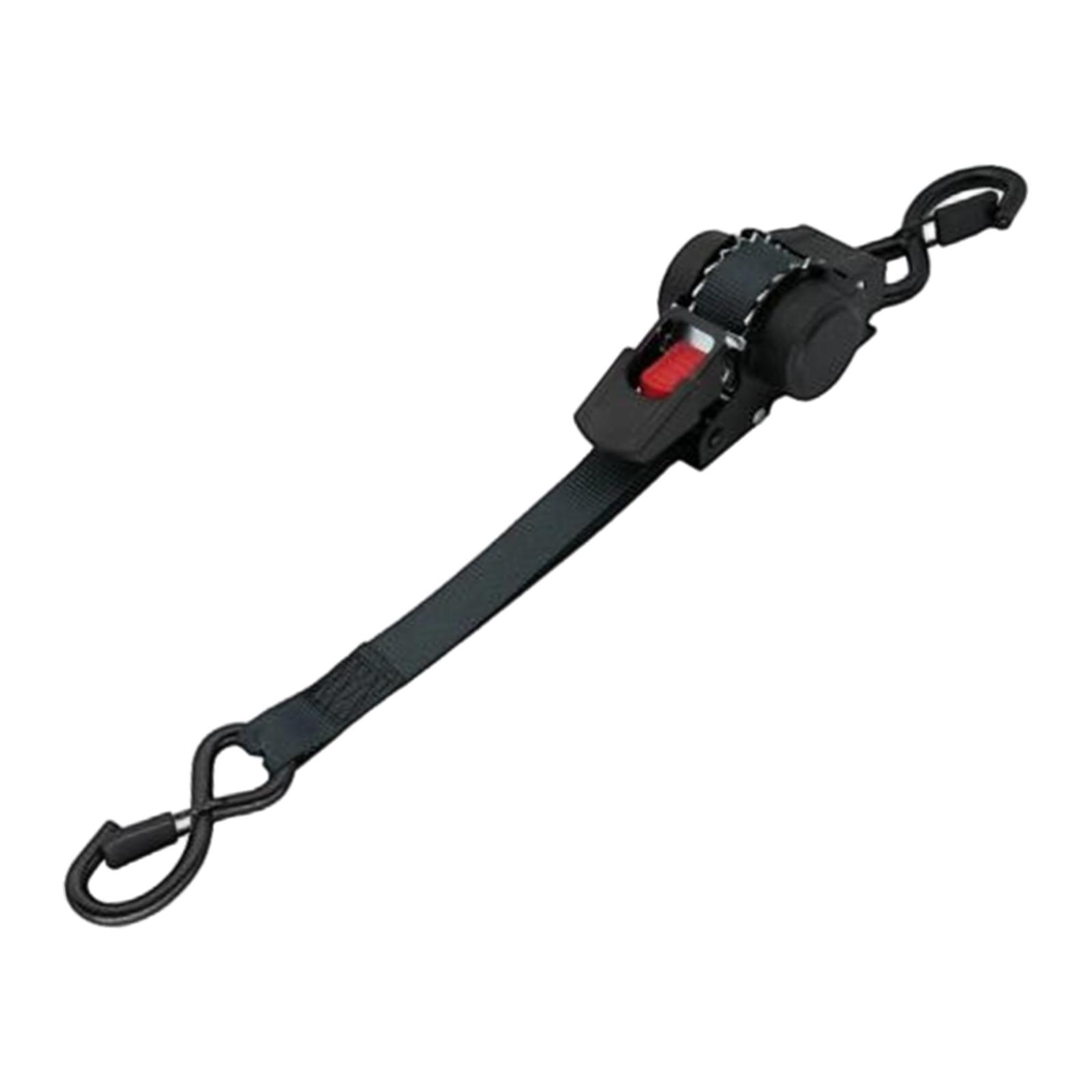Retractable Ratchet Strap With Single Hook