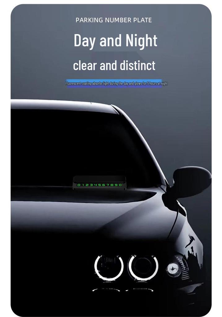Applicable Tank 300 Temporary Car Parking Number Plate for TANK500/400/700 - Mobile Vehicle Phone Display.