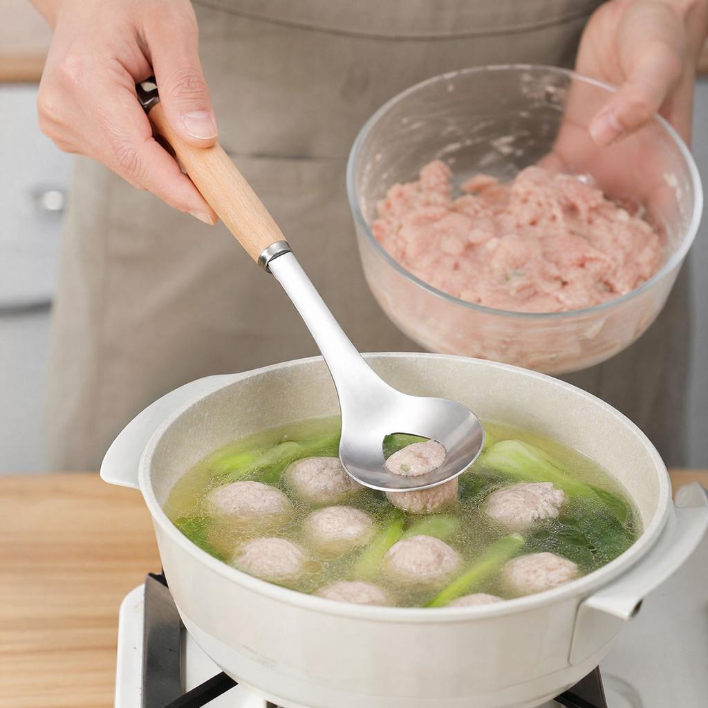 Stainless Meatball Maker with Non-Stick Scoop for Homemade Meatballs