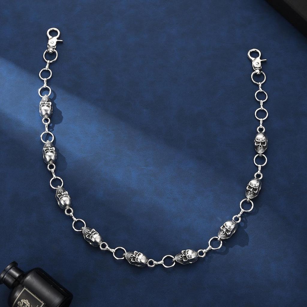 Trendy Unisex Punk Hip-Hop Jeans Waist Chain - Versatile Metal Pants Accessory