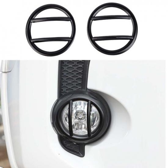 2x Black Fog Light Lamp Guard Protector Cover Trim for 4Runner SR5/TRD Pro 2014+