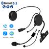 Motorcycle Helmet Headset Bluetooth 5.2 Earphone Wireless Handsfree Stereo Music Player with Mic Noise Reduction Headphone for Rider