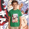 One Piece Luffy Gear 5 Anime Print Kids Cotton T Shirt Summer Top Boys Girls Casual Wear Soft Breathable Clothes