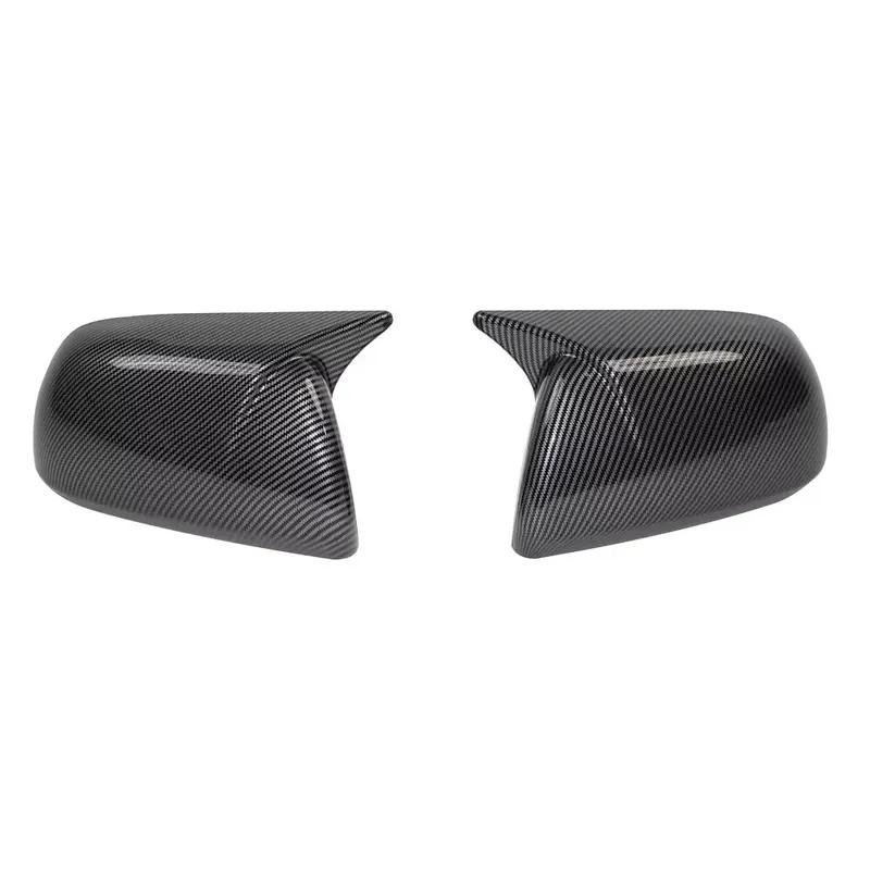 For Toyota Highlander 2008 2009-2013 ABS Car Rearview Side Mirror Cover Wing Cap Exterior Door Housing Trim Adhesive Sticker