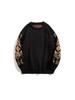 Men's Retro Ethnic Casual Sweater - Autumn/Winter Round Neck Knitwear